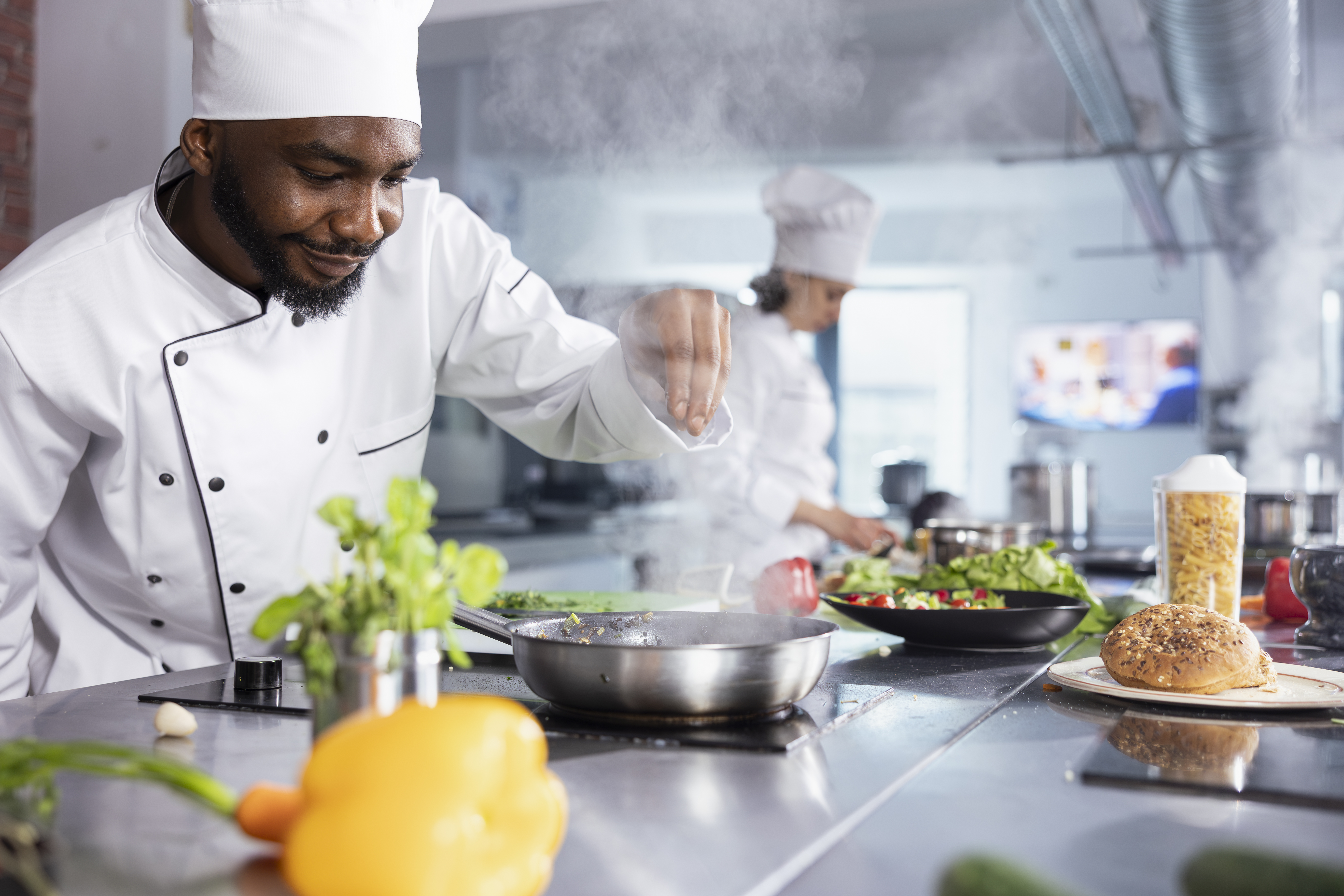 Skilled electrician installing fixtures in Abuja